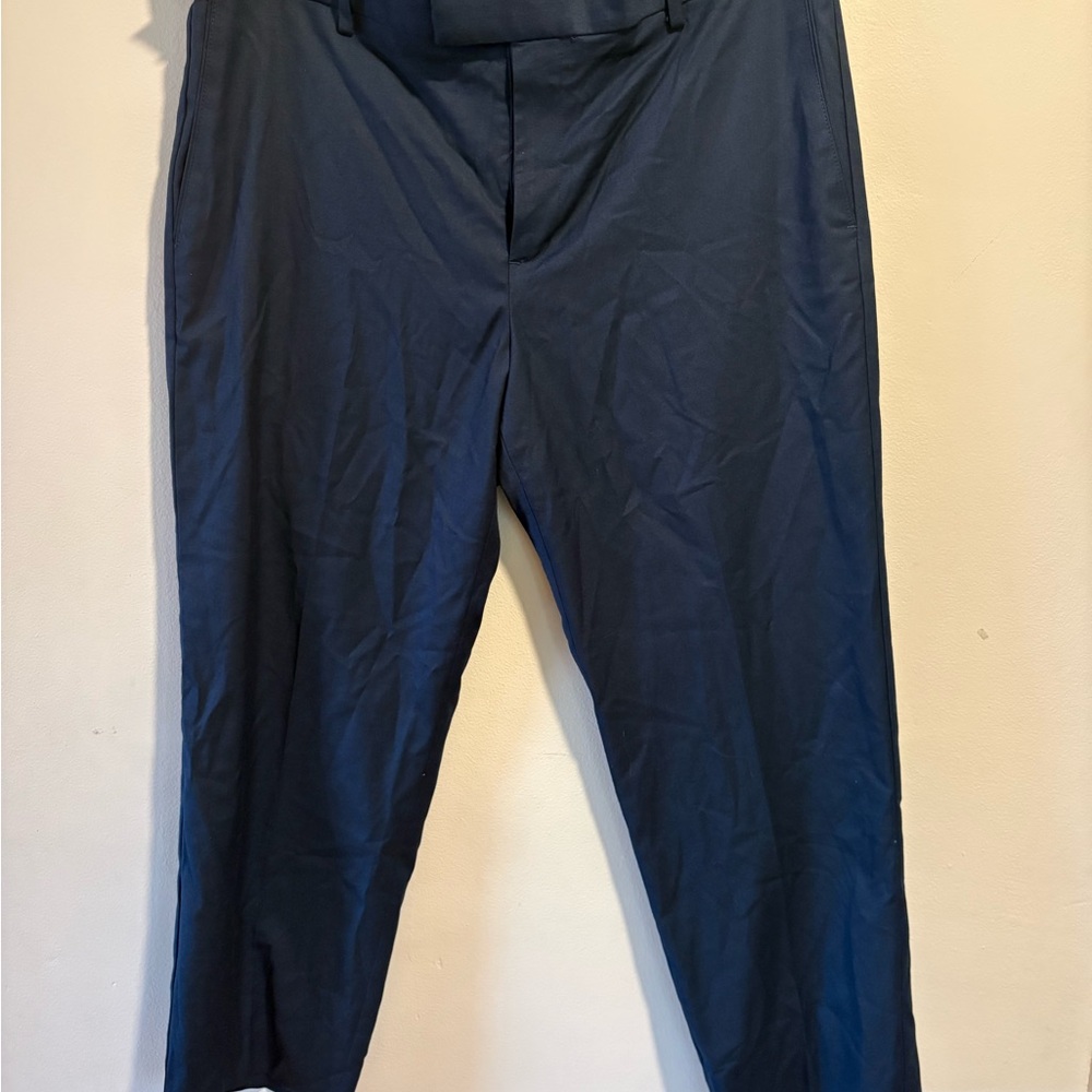 Men's Savane Navy Blue Dress Pants 36X32